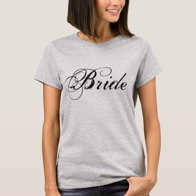 T-shirt Conception de faire-part de mariage Elegant Bride  (Devant)