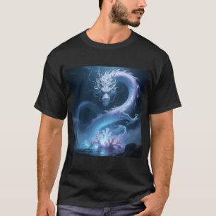 T-shirt Conception de fantasy artistique de dragon d'eau c