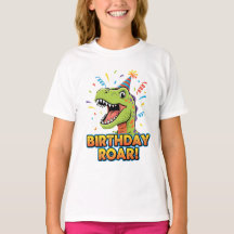 Conception de fête d'anniversaire de dinosaure mig