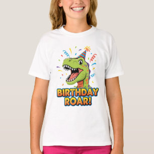 T-shirt Conception de fête d'anniversaire de dinosaure mig