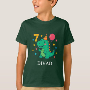 T-shirt Conception de fête d'anniversaire pour un Dino mig