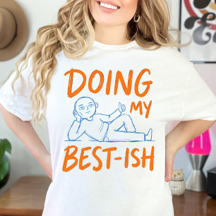 T-shirt Conception de figure mignonne et sarcastique faisa