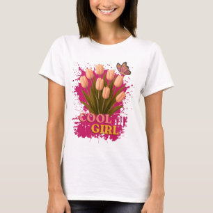 T-shirt Conception de fille cool pour les femmes, Filles