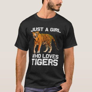 T-shirt Conception de fille de tigre drôle Enfants Femmes