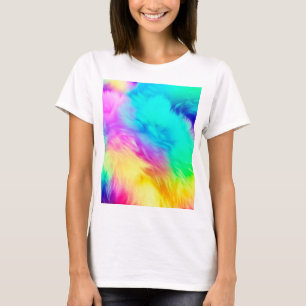 T-shirt Conception de fond de texture de fourrure moelleus