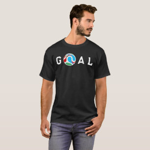 T-shirt Conception de football pour les fans de GOAL Socce