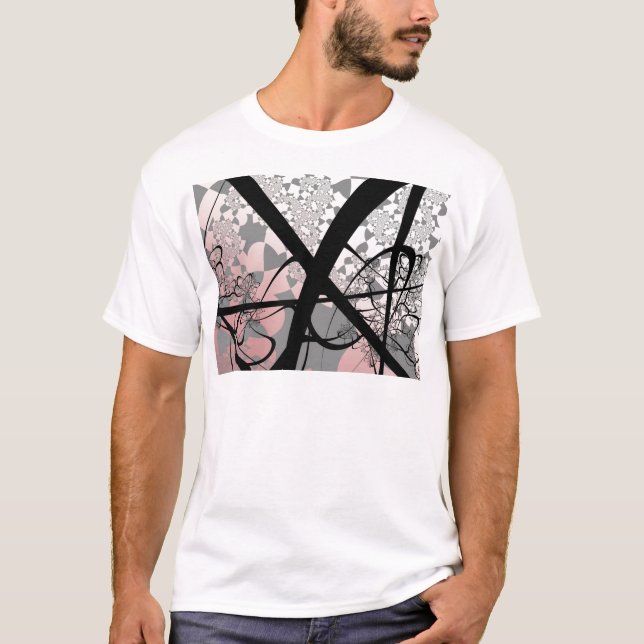 T-shirt Conception de fractale de déboisement (Devant)
