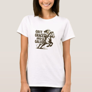 T-shirt Conception de galop audacieuse et gracieuse