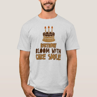 T-shirt Conception de gâteau d'anniversaire Bliss