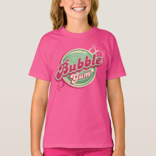 T-shirt Conception de gomme à bulles rétro pour les annive