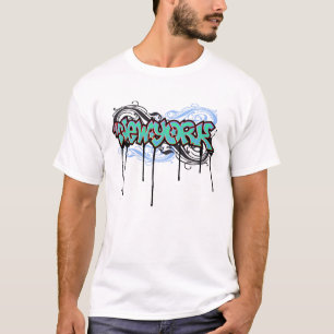 T-shirt Conception de graffiti de New York