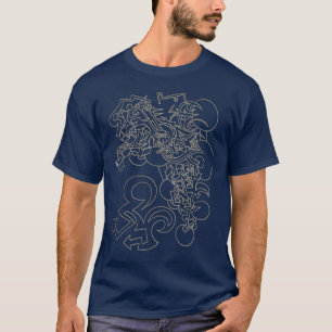 T-shirt Conception de graffiti de pochoir