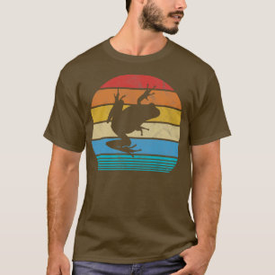 T-shirt Conception de grenouille Arbre Retro Toad Amphibie