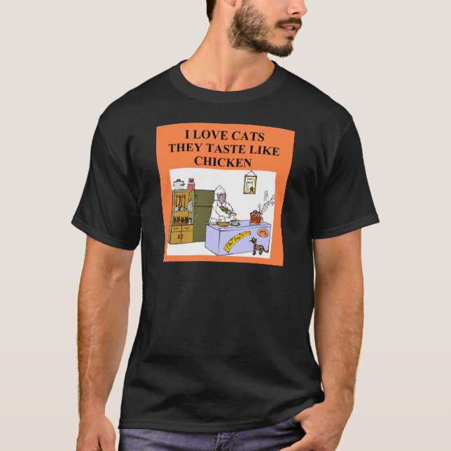 T-shirt conception de haineux de chat (Devant)
