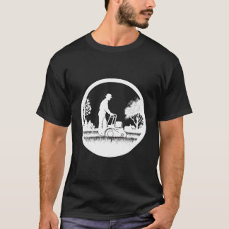 T-shirt Conception De Jardinage Pour La Taupe De Pelouse E