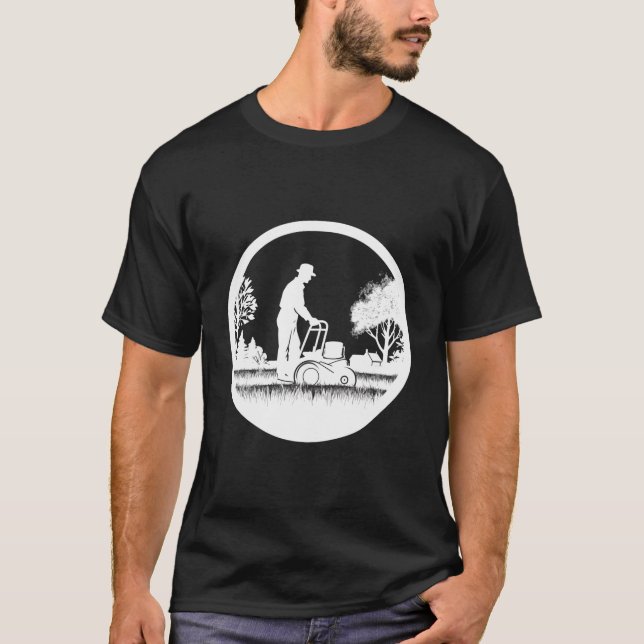 T-shirt Conception De Jardinage Pour La Taupe De Pelouse E (Devant)