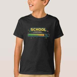 T-shirt Conception de jeu de chargement scolaire