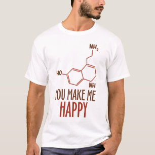 T-shirt Conception de jeu de mots sur la molécule de chimi