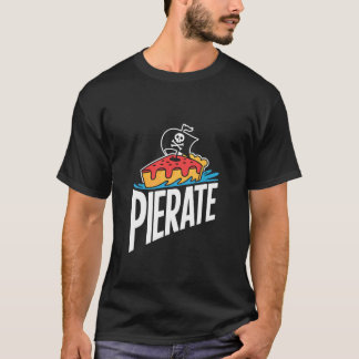 T-shirt Conception de jeu de mots sur la tarte de pirate d