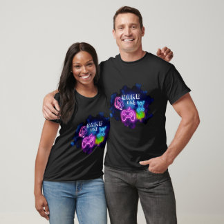 T-shirt Conception de jeu Game On | Contrôleur de jeu néon