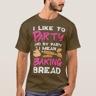 T-shirt Conception De La Cuisson De Pain Pour Filles Et Fe