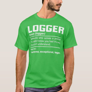 T-shirt Conception de la définition du logger Lumberman Lu