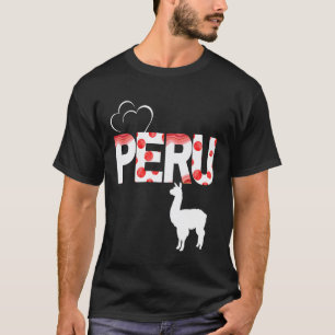 T-shirt Conception de la fierté du lama péruvien Célébrati