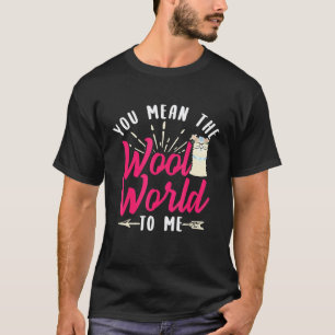 T-shirt Conception de la laine de lama alpacas monde