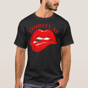 T-shirt conception de la lèvre de soif