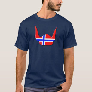 T-shirt Conception de la Norvège de drapeau de Viking de