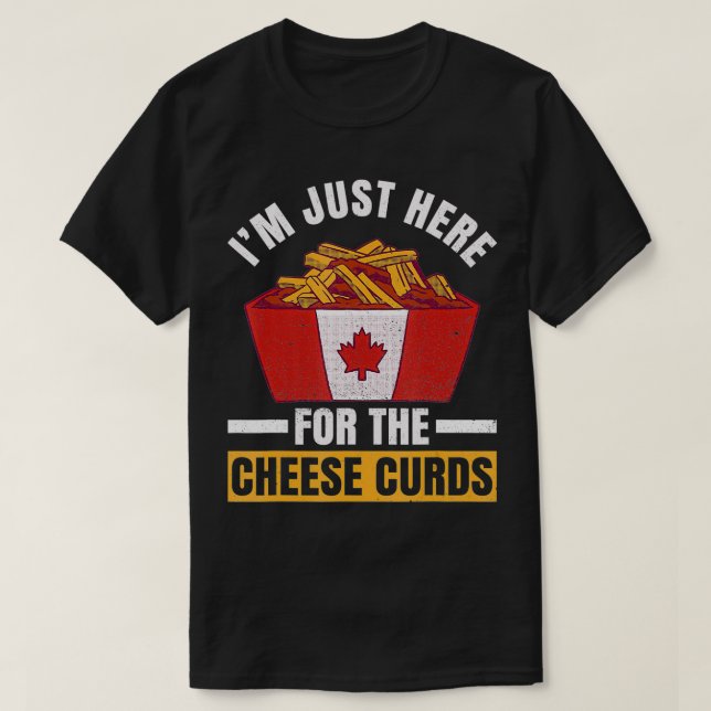 T-shirt Conception de la outine pour un Canadien Poutine a (Design devant)