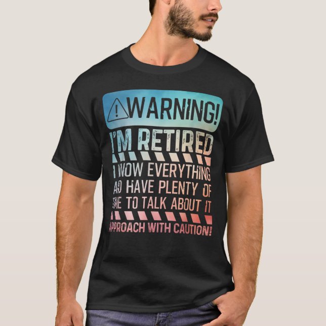 T-shirt Conception De La Retraite Pour Les Hommes Femmes R (Devant)