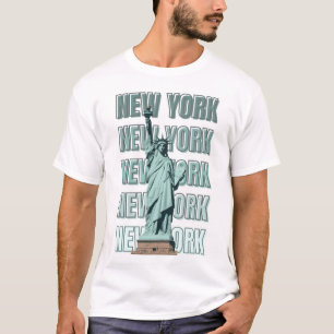 T-shirt Conception de la statue de la Liberté de New York