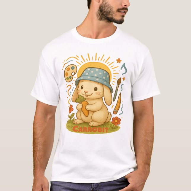 T-shirt conception de lapin (Devant)
