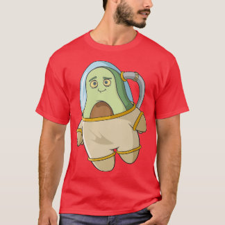 T-shirt Conception de l'astronaute Avocado pour un amoureu