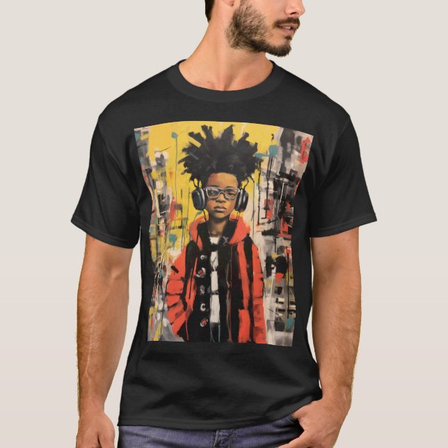 T-shirt conception de l'autonomisation noire patrimoine et (Devant)