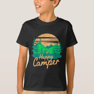 T-shirt Conception de l'aventure en plein air rétro campeu