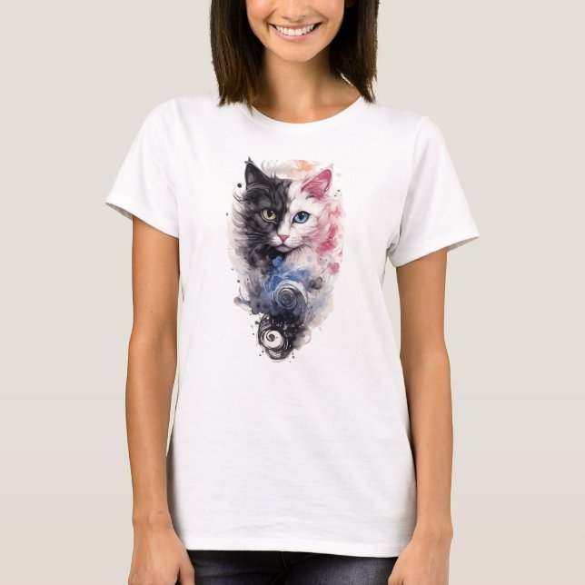 T-shirt Conception de l'extensibilité Feline dynamique (Devant)
