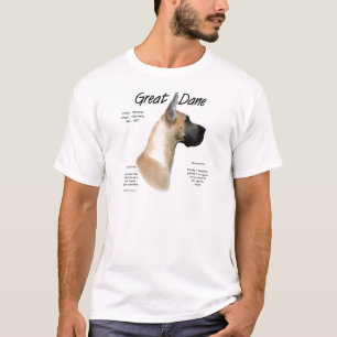 T-shirt Conception de l'histoire des grands Danois