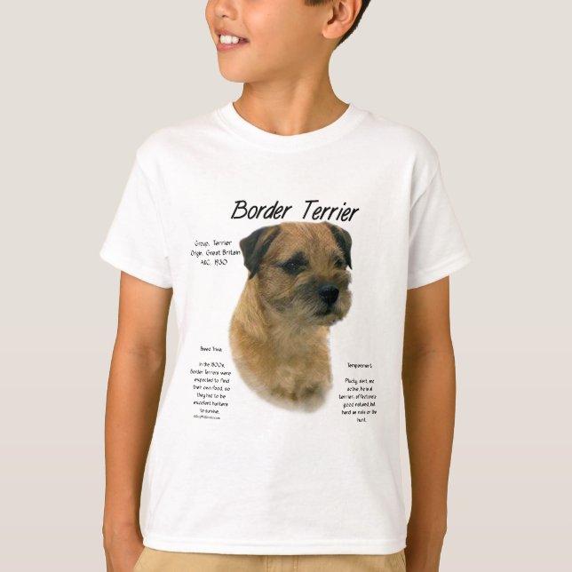 T-shirt Conception de l'historique des frontières (Devant)