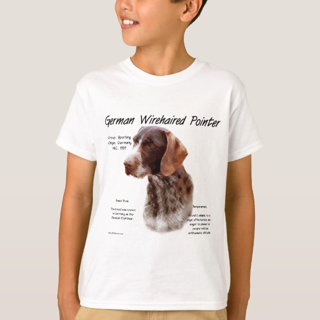 T-shirt Conception de l'historique des pointeurs À poils d (Devant)