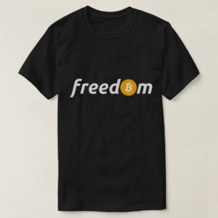 T-shirt Conception de liberté Bitcoin Minimaliste pour inv