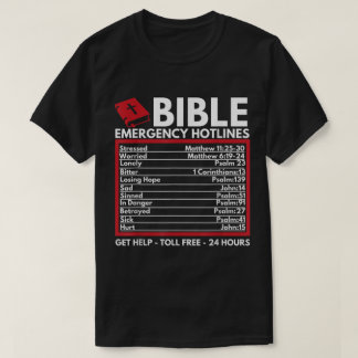 T-shirt Conception de lignes d'assistance d'urgence Bibliq