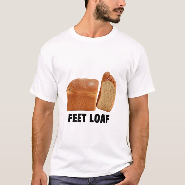 T-shirt Conception de logo Bread Brainrot Pain Noir Texte (Devant)
