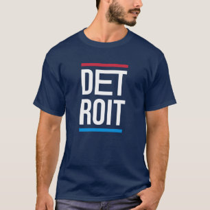 T-shirt conception de logo de la ville de Détroit