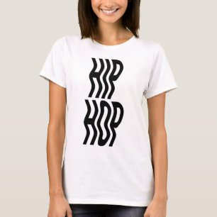 T-shirt conception de logo de typographie de musique hipho