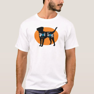 T-shirt Conception de logo d'Hawaï de chien de POI
