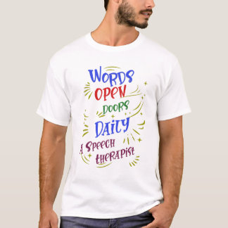 T-shirt Conception de l'orthophonie quotidienne pour ouvri