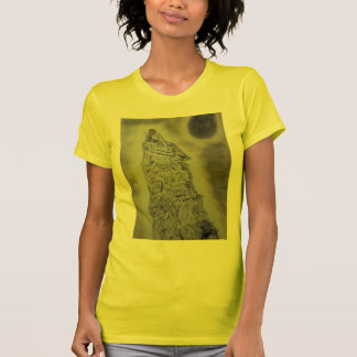 T-shirt Conception de loup d'hurlement