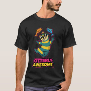T-shirt Conception de loutre de mer mignonne et adorable p